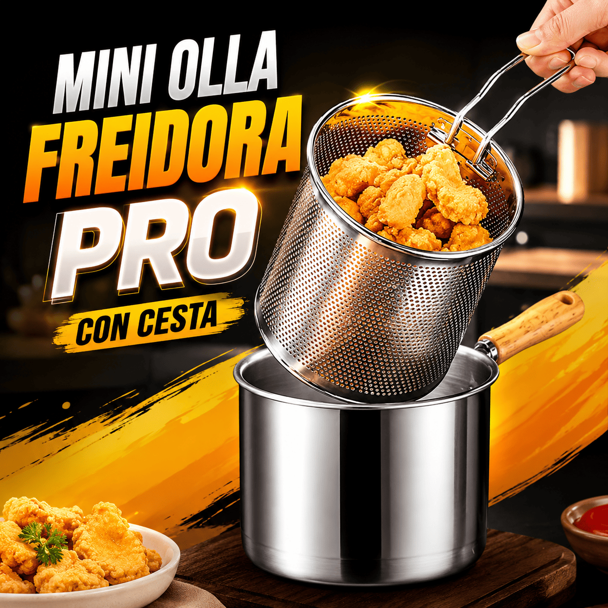 Mini Olla Freidora PRO con cesta